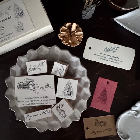 スタンプセット Les petits amis de la forêt ★Mon petit Noël 2025