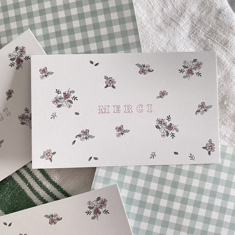M-148 messagecard ★  Bonjour mon petit jardin♡ 25枚/50枚/100枚