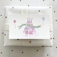 M-135 messagecard ★ JOYEUX ANNIVERSAIRE 2種 計24枚
