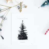 NPC-1 ミニポスターカード ★ Tree Joyeux Noël  A5size