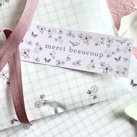 T-61 tag  タグ Mon petit fleuriste  mercibeaucoup 20枚