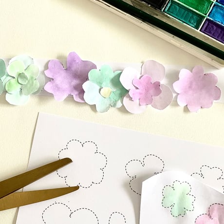 【 jpg 】Mon petit Coloriage   お花のかんむり☆