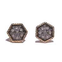 hexagon earrings