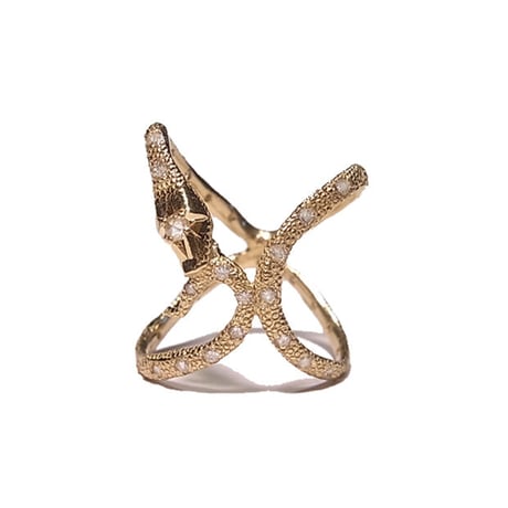 アクセサリー Rusty Thought - Diamond ring Rusty Thought Stitch Oval Frame Ring diamond : CG-STORE