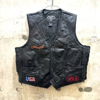 used DIAMOND PLATE BUFFALO LEATHER VEST