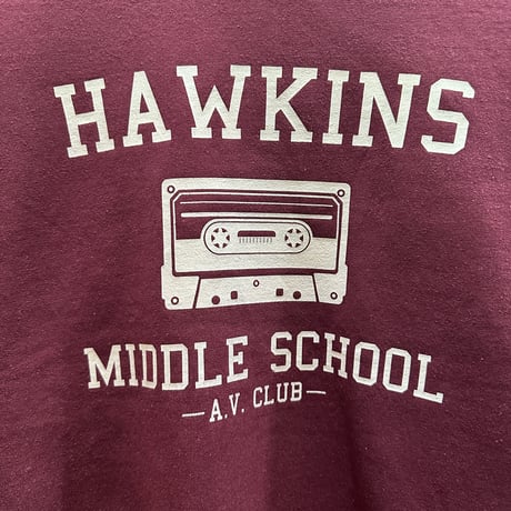 used STRANGER THINGS HAWKINS MIDDLE SCHOOL SWEAT