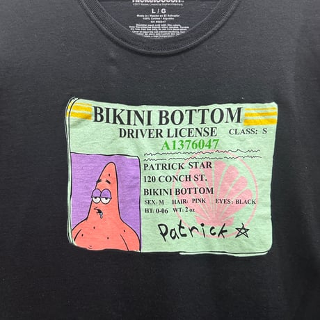 used SPONGE BOB PATRICK TEE