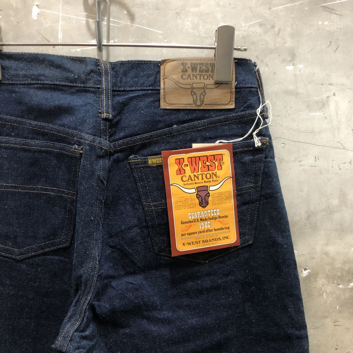60s70s canton x-west ヴィンテージデニム 濃紺/真っ紺 Canton - 60s70s canton x-west ヴィンテージデニム 濃紺/真っ紺