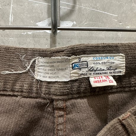 used 70〜80s K MART CORDUROY FLAIR PANTS