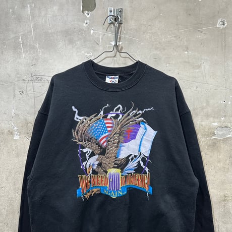 used 90〜00s WE NEED GOD IN AMERICA SWEAT