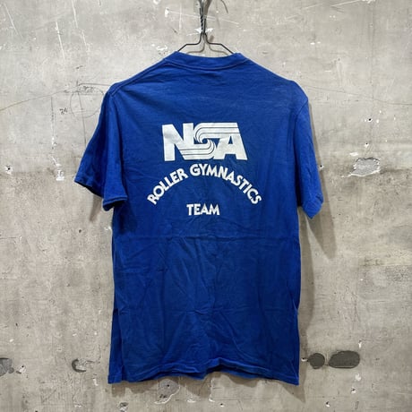 used 80s NSA COLLEGE PRINT T-sh
