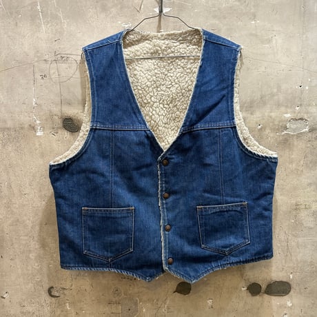 used DENIM BOA VEST