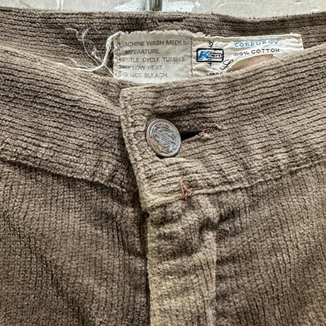 used 70〜80s K MART CORDUROY FLAIR PANTS