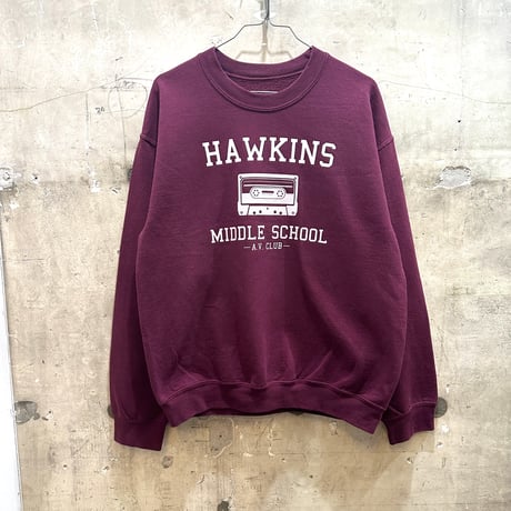 used STRANGER THINGS HAWKINS MIDDLE SCHOOL SWEAT