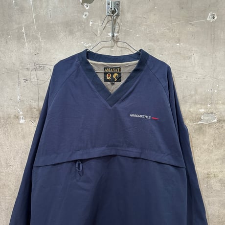 AMANATI V NECK NYLON JACKET "HARDMETALS"