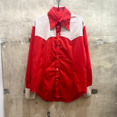 used FLOWER WESTERN SHIRTS