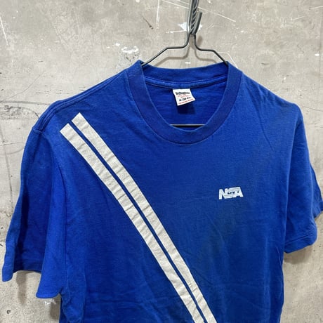 used 80s NSA COLLEGE PRINT T-sh