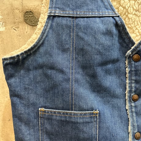 used DENIM BOA VEST
