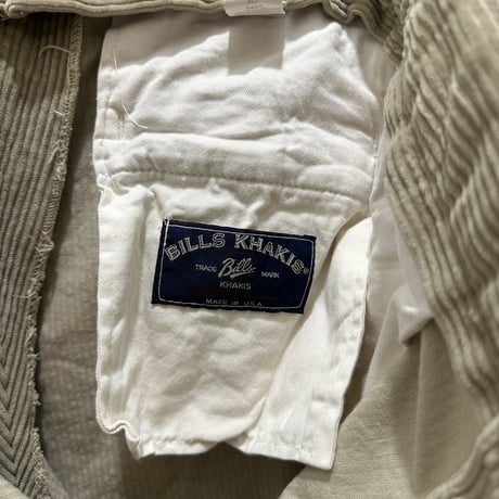 used BILLS KHAKI CORDUROY PANTS