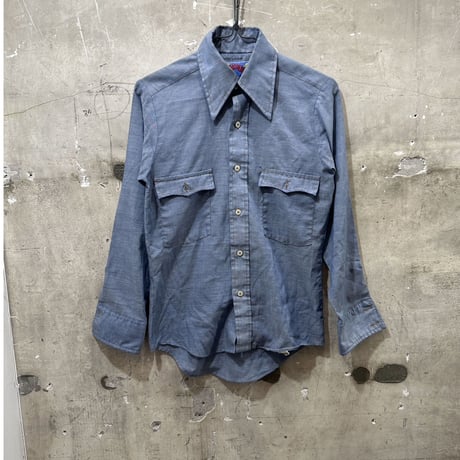 used LADY'S 70s WRAGLER CHAMBRAY SHIRTS