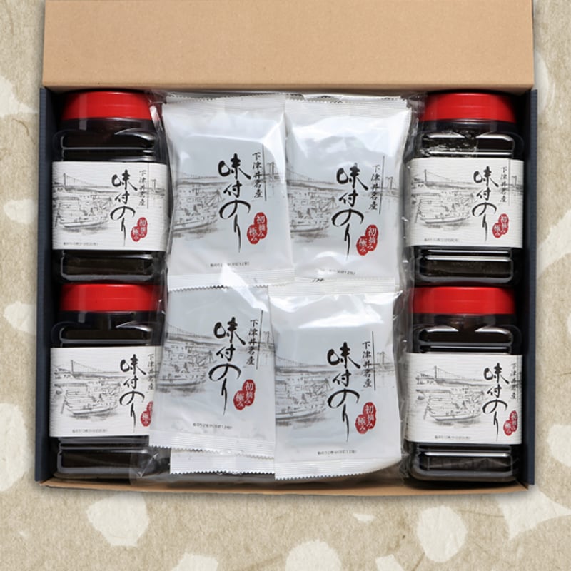 味付のり4個＋袋入り3個セット | 西田水産オンラインショップ