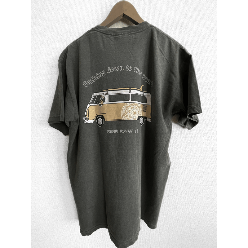 (取寄) ゾイック メンズ ヴァン ライフ T-シャツ - メンズ ZOIC men Van Life T-Shirt - Men's Dark Grey Heather Van Life Tee | DiCE DSGN