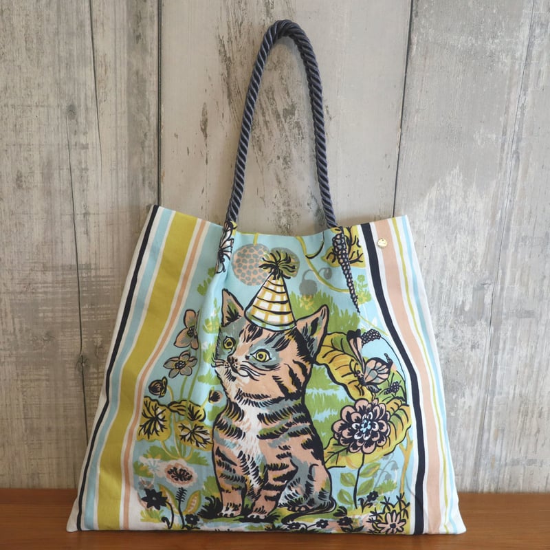 Nathalie Lete × mYmI ロープハンドルトート ねこ柄 | mYmI
