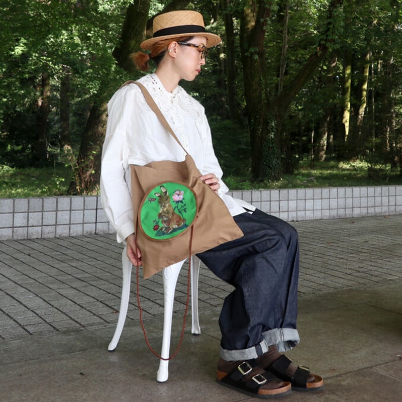 Nathalie Lete × mYmI ラパン オーバル ポケッタブルショルダー  