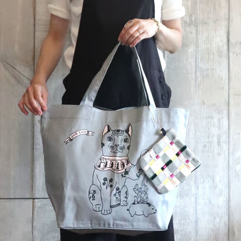 Natthalie lete × mYmI ポケッタブルトート ブルー | mYmI