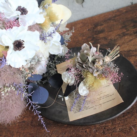 botanical bouquet boutonniere set