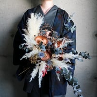 bouquet boutonniere set 栗梅kuriume