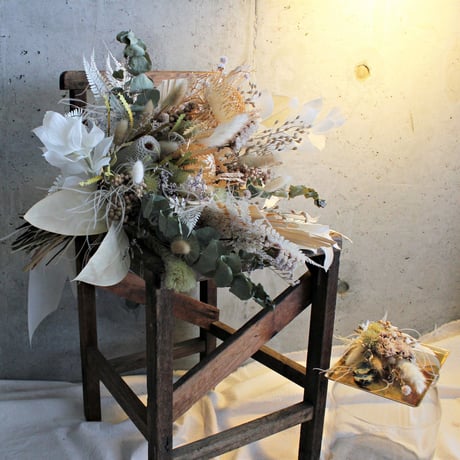 botanical  bouquet boutonniere set