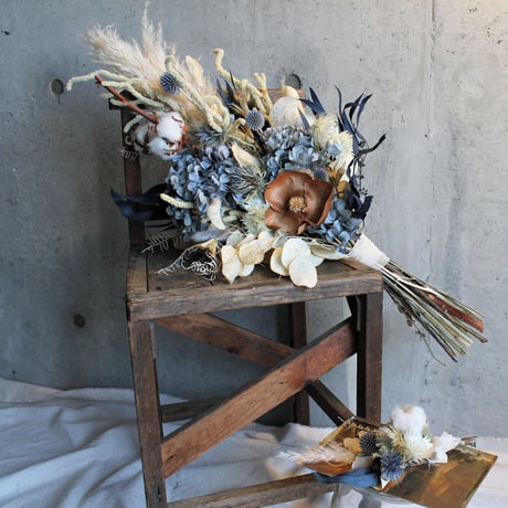 botanical  bouquet boutonniere set