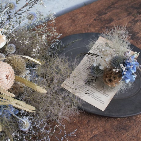 botanical bouquet boutonniere set