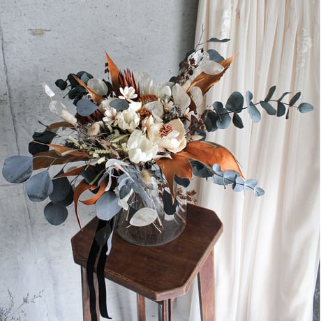 bouquet boutonniere set 黄櫨染 kourozen