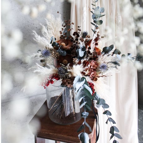bouquet boutonniere set 栗梅kuriume