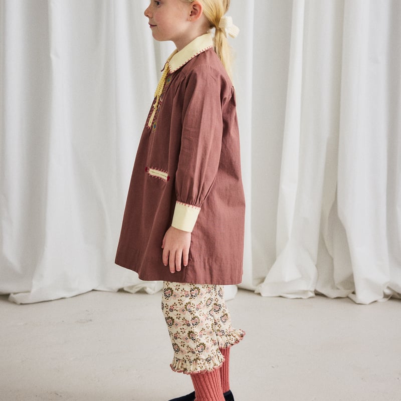 ボトムス Misha&Puff RUFFLE PEDAL PUSHER PANTS 3Y Misha & Puff Ruffle Kid's Pant Plum Petal Botanica | BIEN BIEN