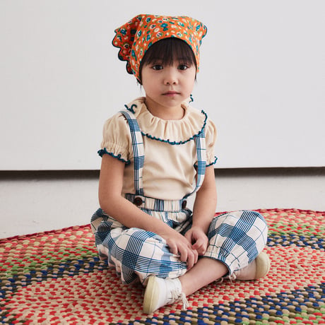 Misha & Puff / Suspender Pant - Prussian Blue Piazza