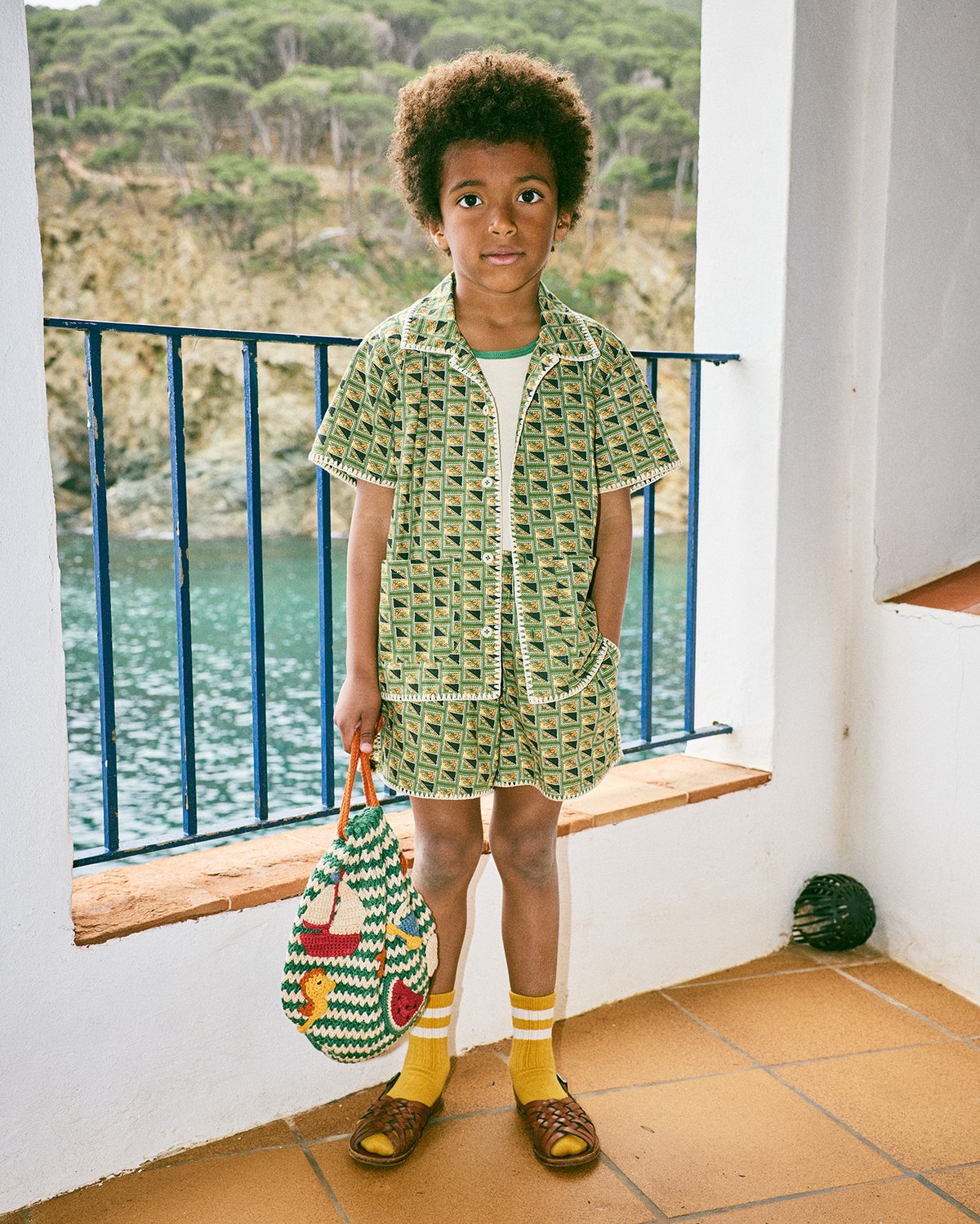 misha and puff バック Misha & Puff Crochet Big Square Bag MP155051-112 - Sugarcup