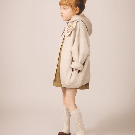 SOOR PLOOM / FROND KNEE SOCK SET - LINEN / PRUNE 単品販売