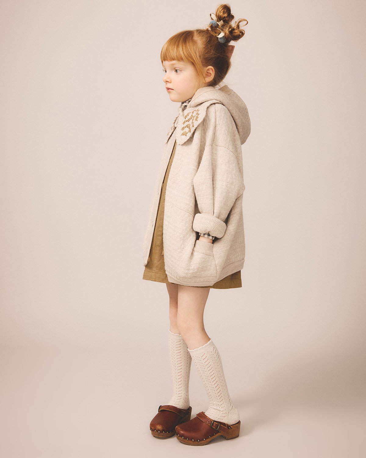 SOOR PLOOM / FROND KNEE SOCK SET - LINEN / PRUN