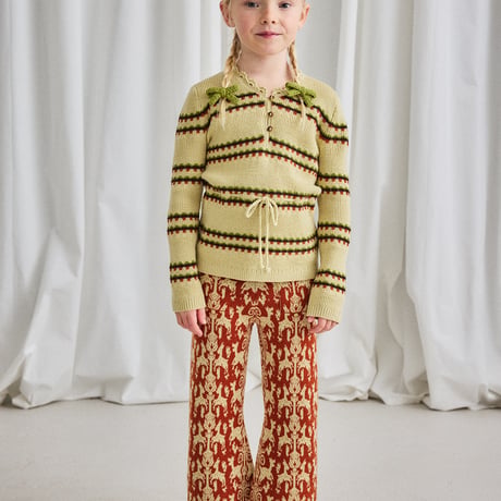 Misha & Puff / Polina Top - Raffia Beaded Stripe