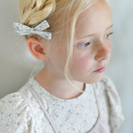 SOOR PLOOM / Angel Tee  -  FLOWER PRESS PRINT, AZUL