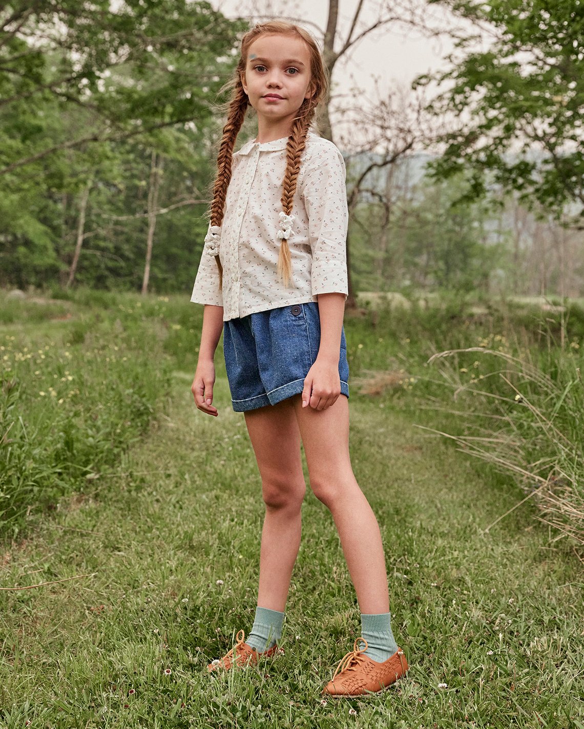 soor ploom Tippi Pinafora Black Denim 8y