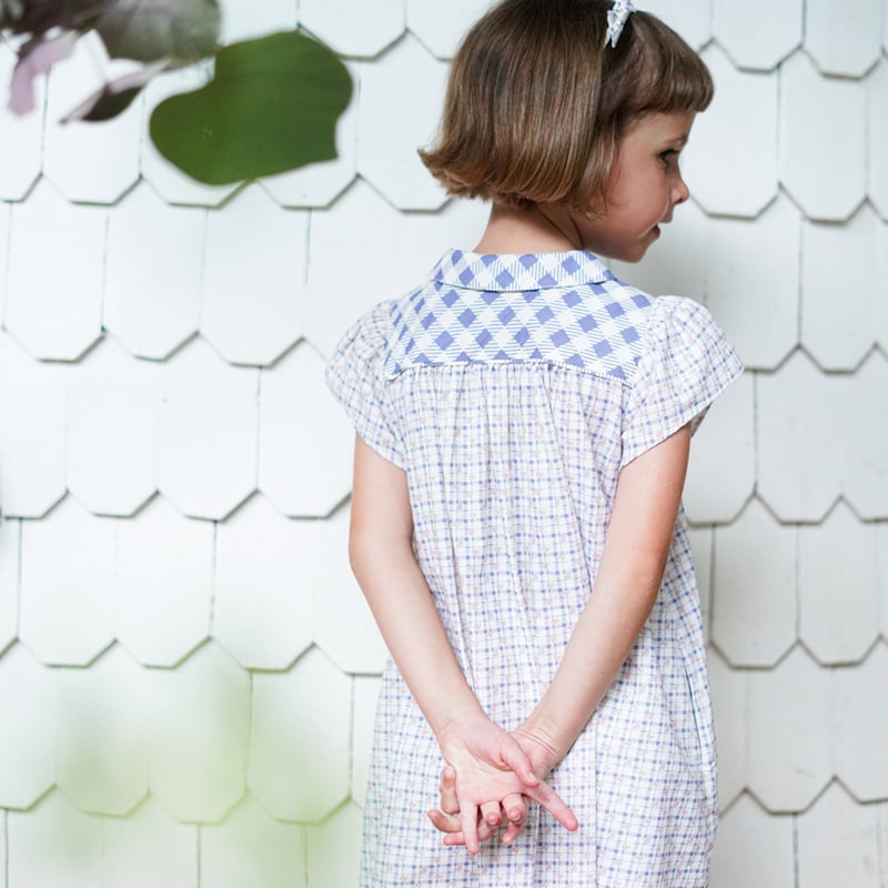 soor ploom ハニカム柄ドレス　4y soor ploom ハニカム柄ドレス 4y