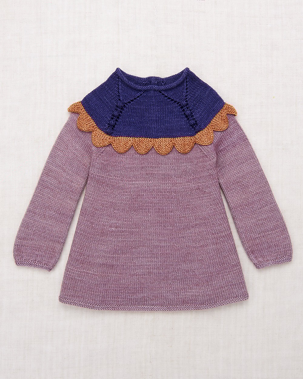 Misha & Puff / Scallop Yoke Tunic Dress - Periw