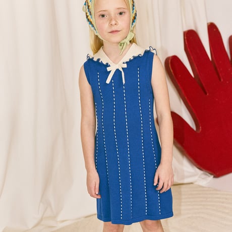 Misha & Puff / LUCILLE DRESS - BLUE RIBBON