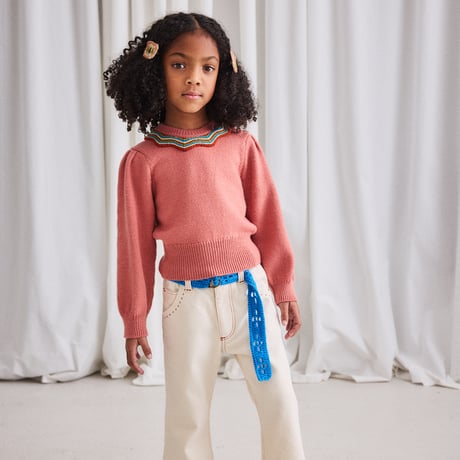 Misha & Puff / Crochet Belt - Cerulean