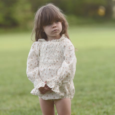 na pa ani / CORO ROMPER - Flower Print Poplin