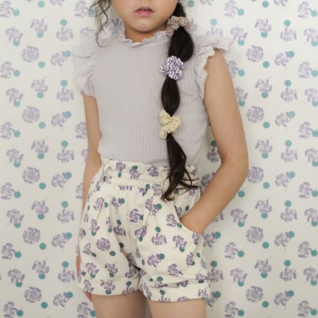 SOOR PLOOM / Eyelet Tee  -  SEASHELL POINTELLE